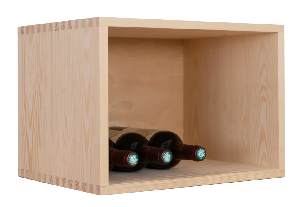 Casier à vin en bois avec un excellent rapport qualité prix, les Casiers du manoir