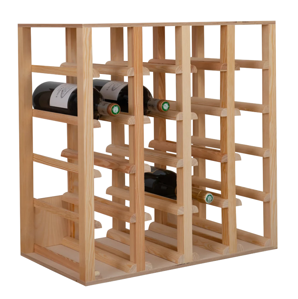 Casier à vin bois pour le rangement de magnum, les casiers du manoir